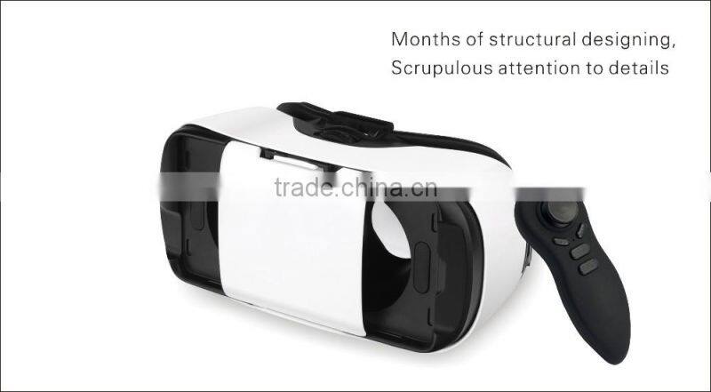 RSH Virtual Reality 3D VR Box Headset 700 degree myopia for Smart Phone 3D glasses VR game bluetooth rremote control / gamepad