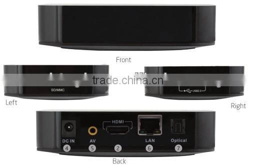 3d blue-ray full hd media player , Supports plug and play function and VGA output