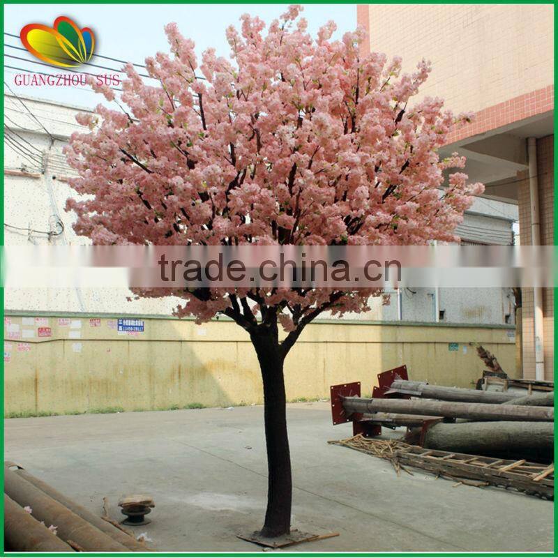 artificial cherry blossom tree pink color for decoration factory wholesale