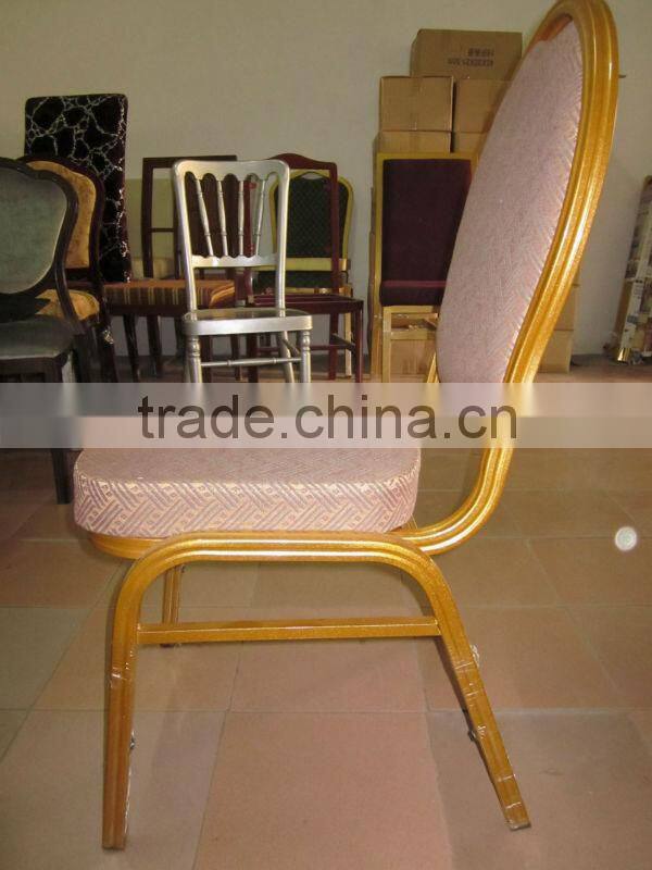 armless metal frame hotel banquet chair YC601