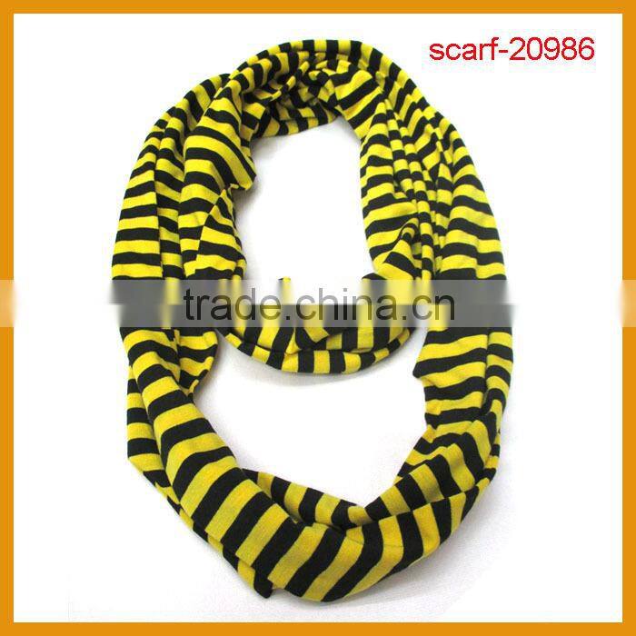 In stock single jersey Loop chevron scarf