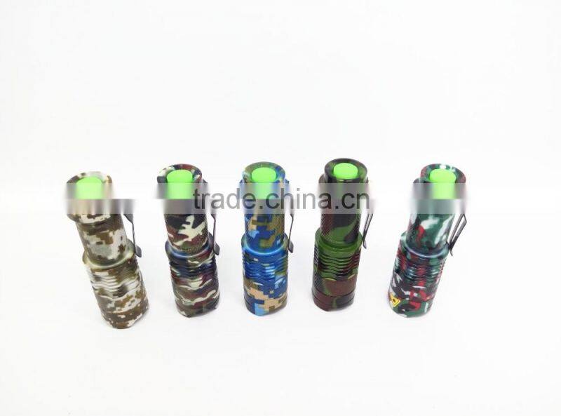 A-OK high-quality Mini Black Brand 2000LM Waterproof LED Flashlight 3 Modes Zoomable LED Torch penlight