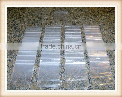 wholesale zlb-26 3" x 5", 2 Mil Clear White Block Zip Lock Bags, Case of 1000