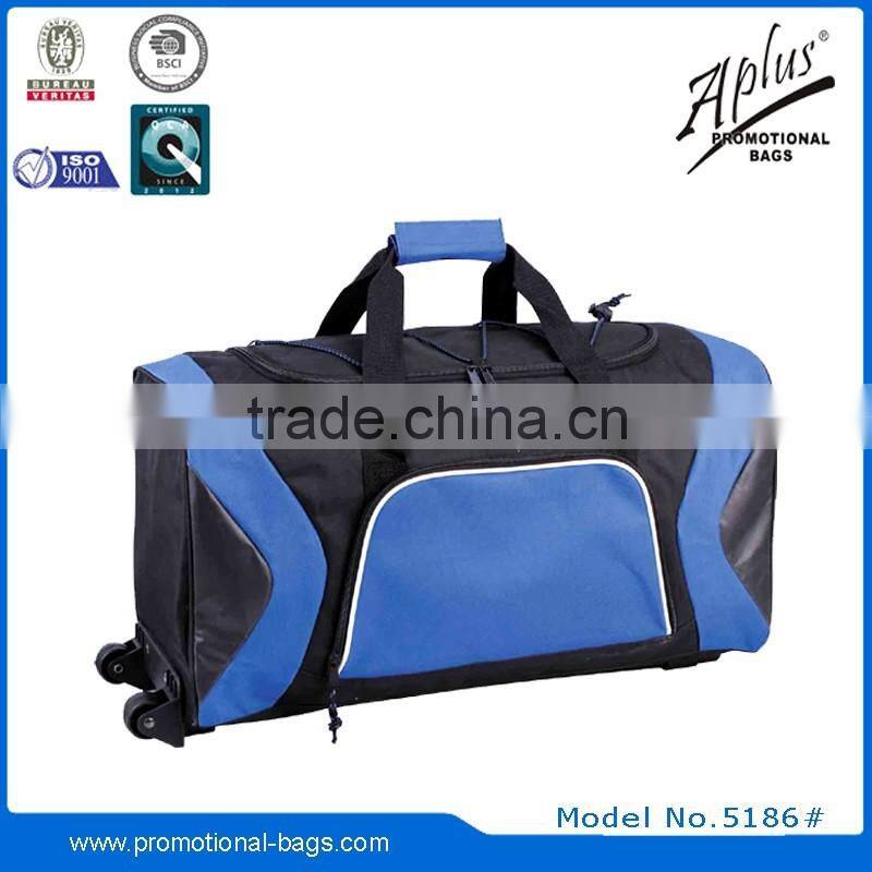 Factory PP piping trim body outer shell travel trolley duffel bag