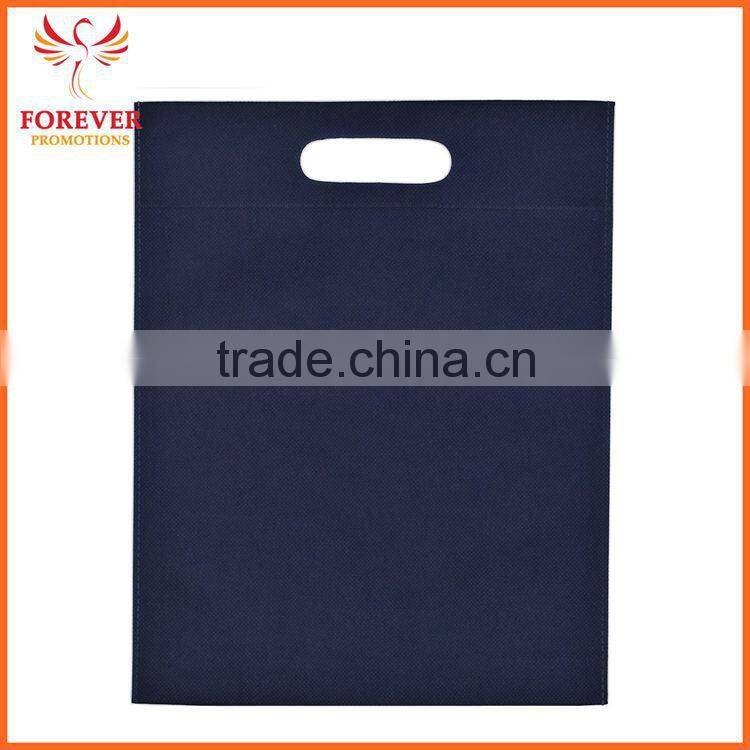China Cheap Blank Shopping Bag Non-woven Punch Die Cut Tote Bag For Conference Exhibition For Sale
