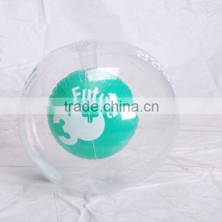 trancparent 30cm free phthalates pvc whole beach ball