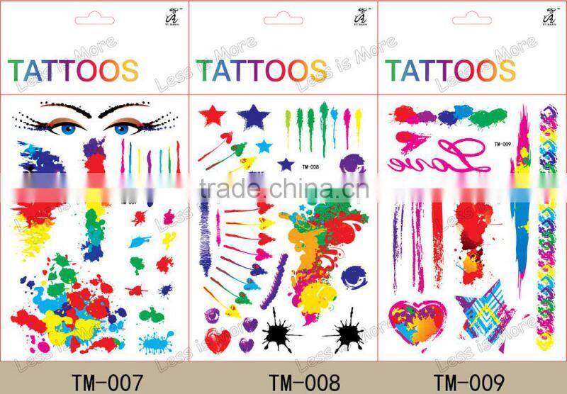 Kids Tatoo Sticker Temporary Body Glitter Tattoo