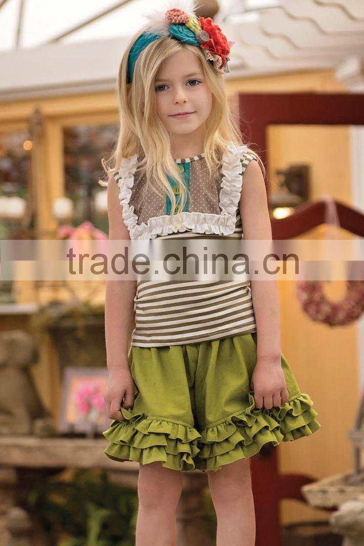 2016 girls fashion clothing little girls boutique mustard pie remake clothing sets
