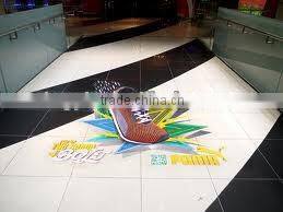 custom printing removable floor sticker