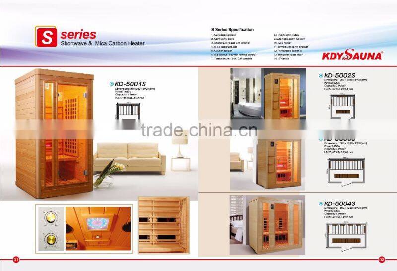 New 3 Person Infrared Sauna - 6 Heaters - Color Therapy Edition