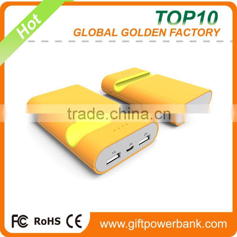 Hot Selling portable Dual USB Power Bank 6000 mAh for mobile devices