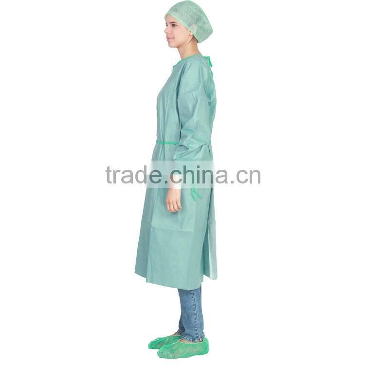 Folding Surgical Gown Disposable Reinforced Surgical Gown Nurse Uniform