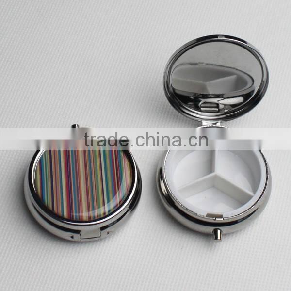 Round jewelry decorative pill boxes Custom