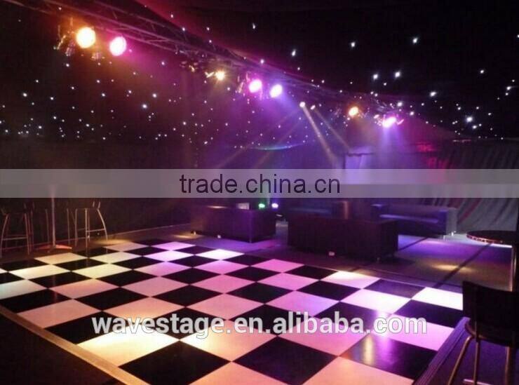 2 % discount WLK-3-2 2015 RGB 3 IN 1 Led twinkling Black And White Dance Floor And Cheap Dance floor