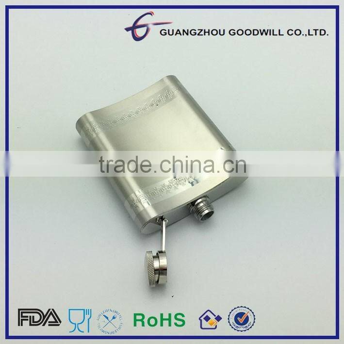 8oz Stainless Steel hip flask/flask