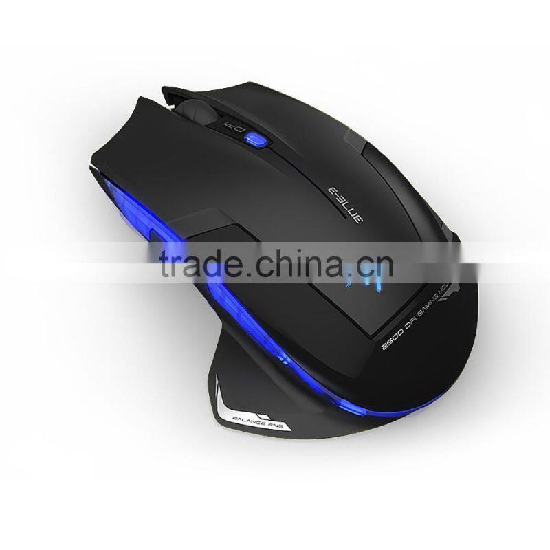 2.4GHz E-sport Blue E-3LUE EMS152 Mazer-R 2500DPI LED USB Wireless Optical Game Gaming Mouse For Computer Laptop PC