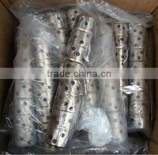 Customized solid lubricant brass graphite bushing