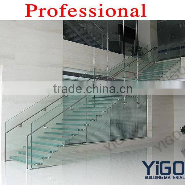 Stainless Steel Staircase Handrail Design / Stainless Steel glass Staircase