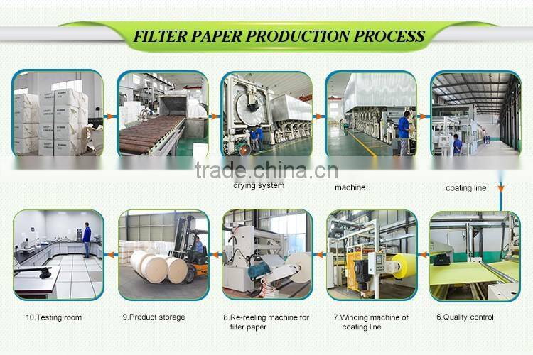 2016 china supplier free samples quantitative high quality auto oil filter paper