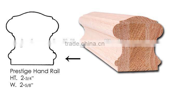 modern wood stair handrail