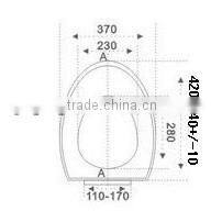 white sanitary PP material toilet seat cover decorative-1025