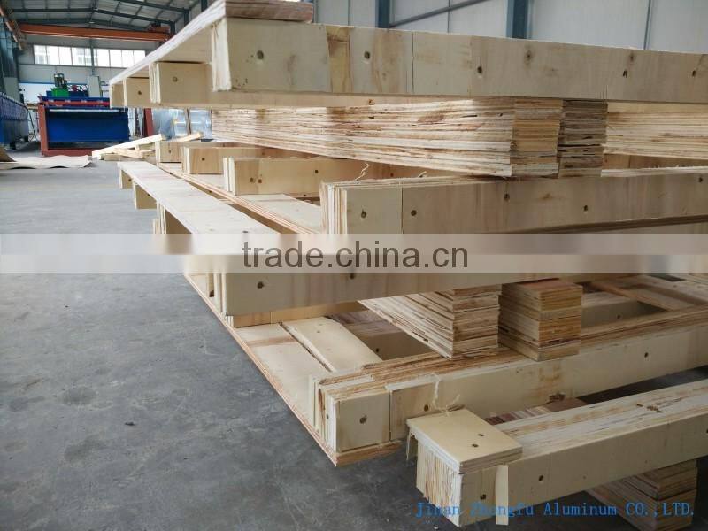 Orange color PE single coated 1060 H24 corrugated aluminum roofing sheet 900mm width