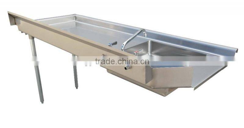 NSF Approval Stainless Steel Soiled Dish Table / Washing Table