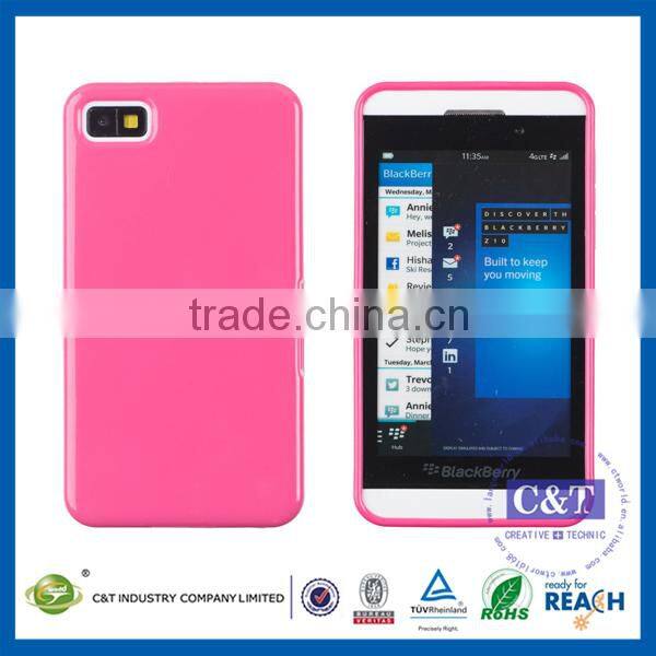C&T 2 Color TPU Bumper Case for blackberry z10 phone,case for Blackberry z10