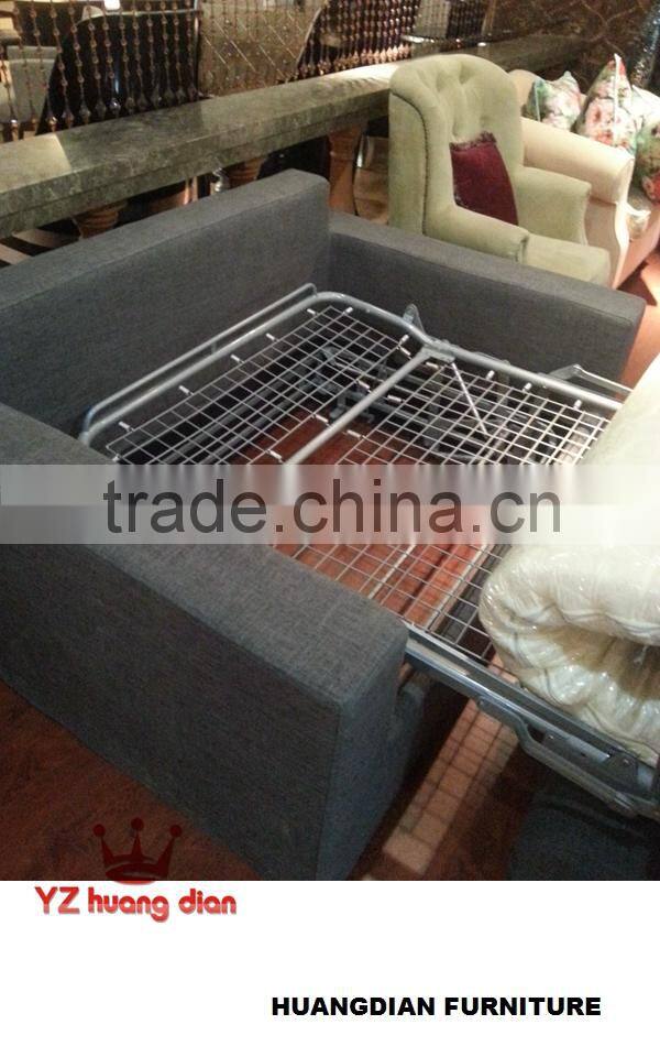 High quality sofa bed with metal frame and folding mattress YSB001