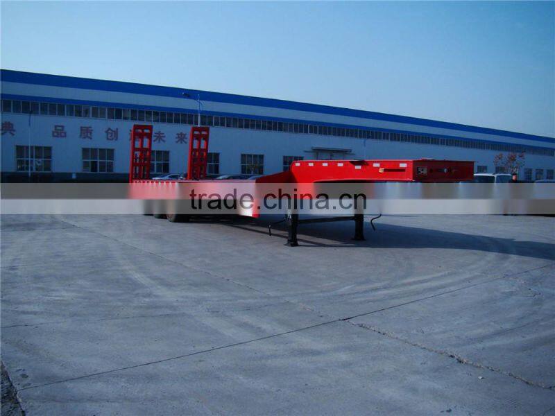 2 axles heavy duty machinery transport low bed semi trailer (axle or size optional)