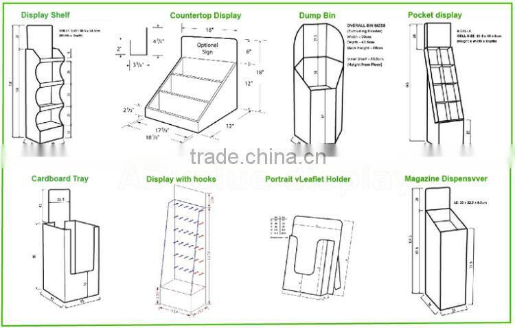 Factory OEM CUSTOM Cardboard Pallet Display free standing rack for Toothbrush toothpaste POP Sales