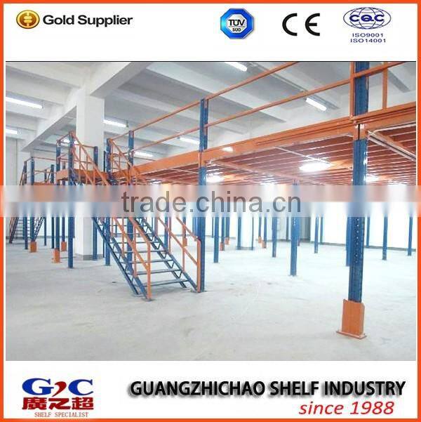 Warehouse Mezzanine Floor Covered with Steel Gratings