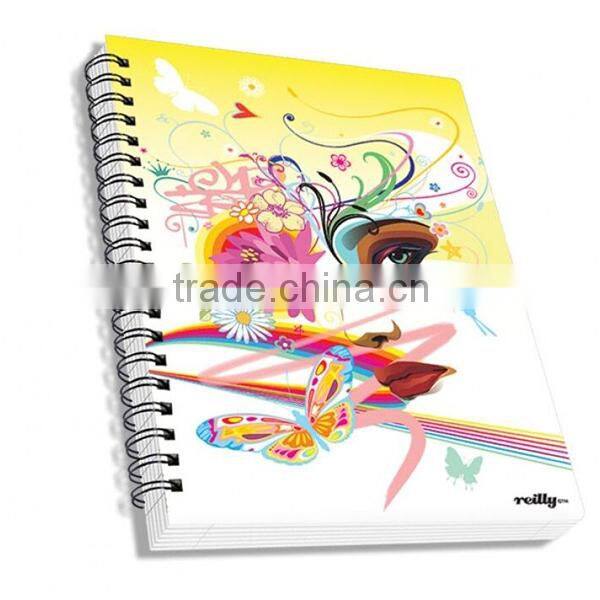 Custom A4/A5 size hardcover composition book 80 sheets spiral bound notebook