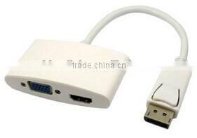 Displayport male to HDMIVGA Adapter cabletolink white color