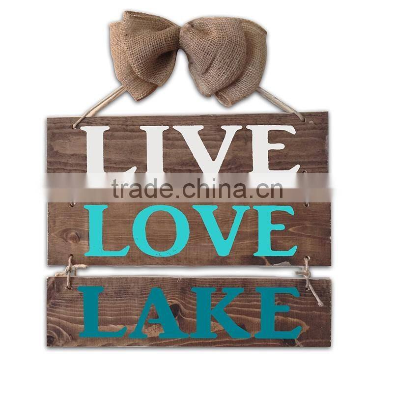 Bow Wooden Wall Printing Hanging Decor