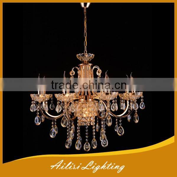 Contemporary Best Selling Super Large 9 Lights Crystal Chandelier Light for Lobby