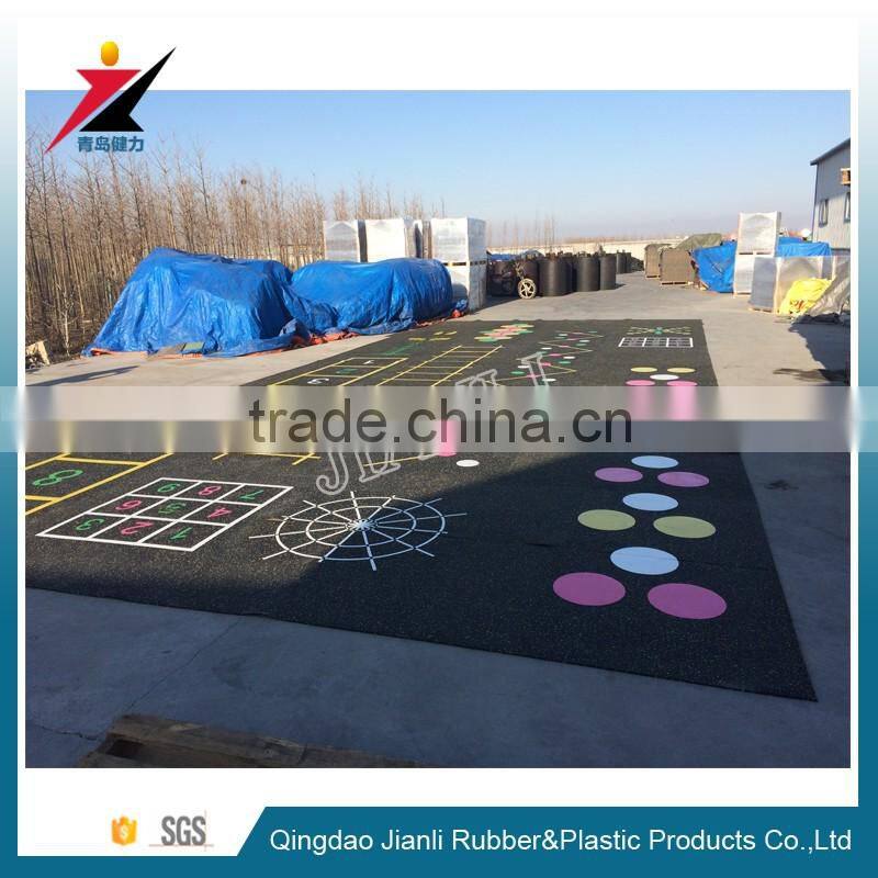 Waterproof Laminate Rubber Sheet Multi-Functional Gym Surface
