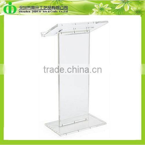 DDL-0056 Trade Assurance Alibaba China Supplier Wholesale Lectern Glass