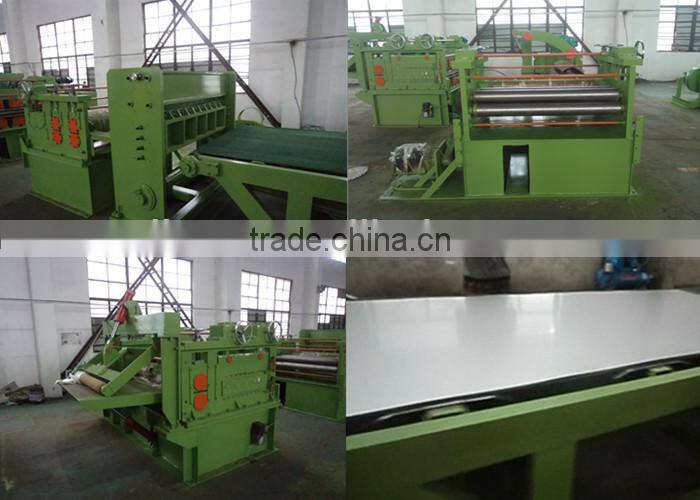 Straightener and coil shearing to length machine factory