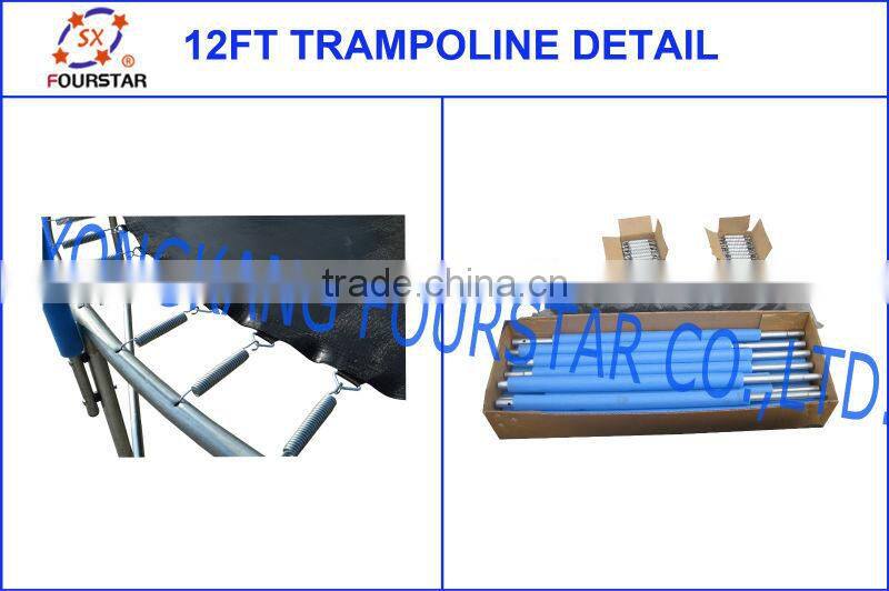 12FT Gymnastic Folding Trampoline Outdoor Jumping Trampoline