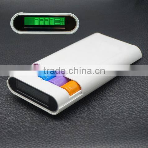 multi function power bank 18650 battery case 2A output 18650 charger DIY high capacity display power bank for pad cellphone