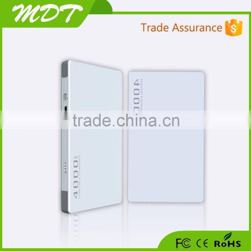 4000mah high capacity dual usb powerbank cable built in