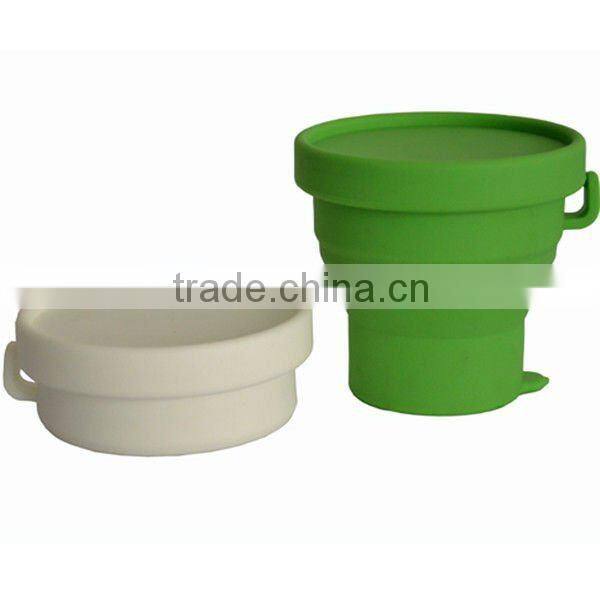 Folding Design Eco-friendly Silicone Tea Cups For Kids