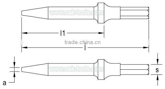 Non-Magnetic TC4 for aviation Titanium PNEUMATIC PUNCH