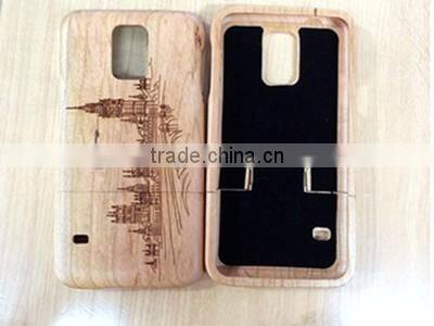 Customized Bamboo wooden cell phone case for Samsung S5