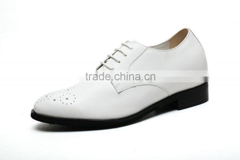 High class height increasing white wedding shoes spain shoes/high heel shoes men india/buy shoes online