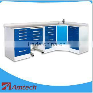 2016 high quality competitive price AM-15 corner cabinet dental clinic hospital cabinet furniture