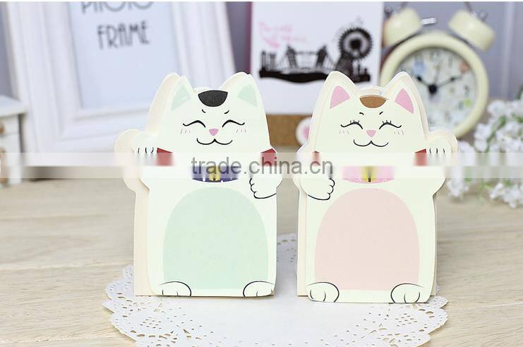 custom note pad with cat in good quality