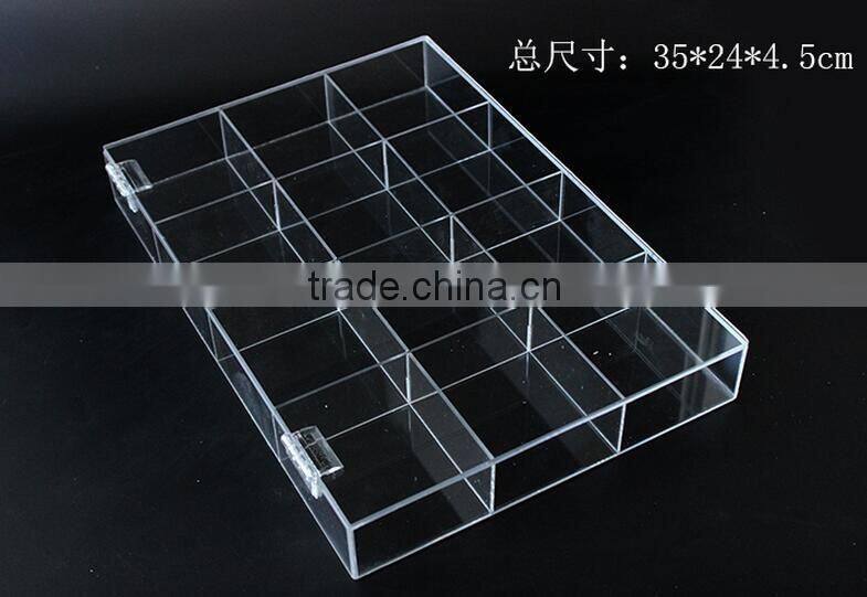 with lid acrylic jewelry holder display box