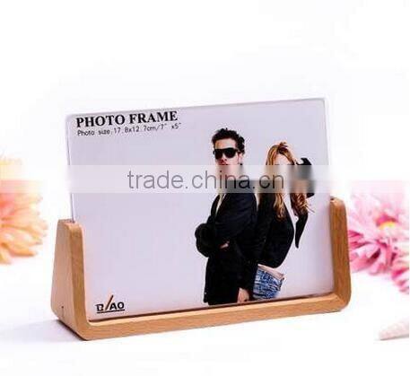 desktop acrylic wood photo frame
